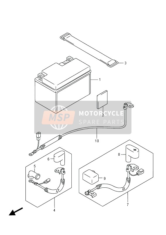 Suzuki UH200(Z) BURGMAN 2013 Batteria per un 2013 Suzuki UH200(Z) BURGMAN